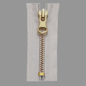 5#金屬拉鏈亮金色閉尾